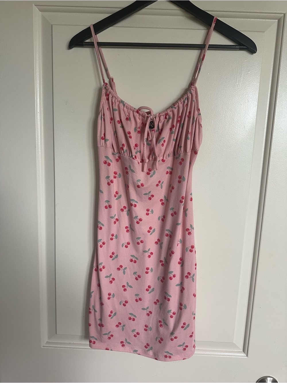NWOT Pink Cherry Print Dress - Small